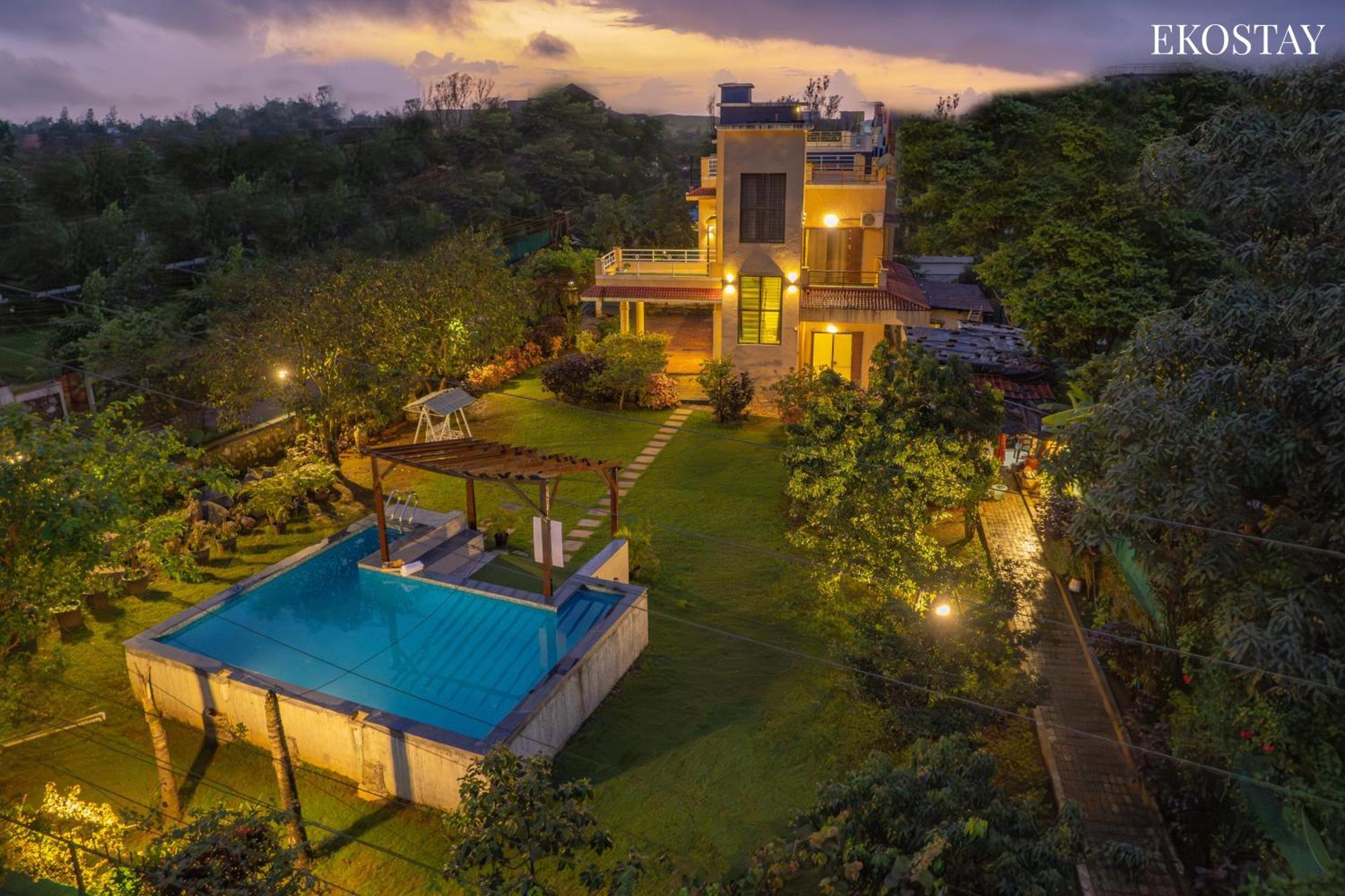 Ekostay Gold - Olive Crest Villa - Spacious Lawn Lonavala Exteriör bild